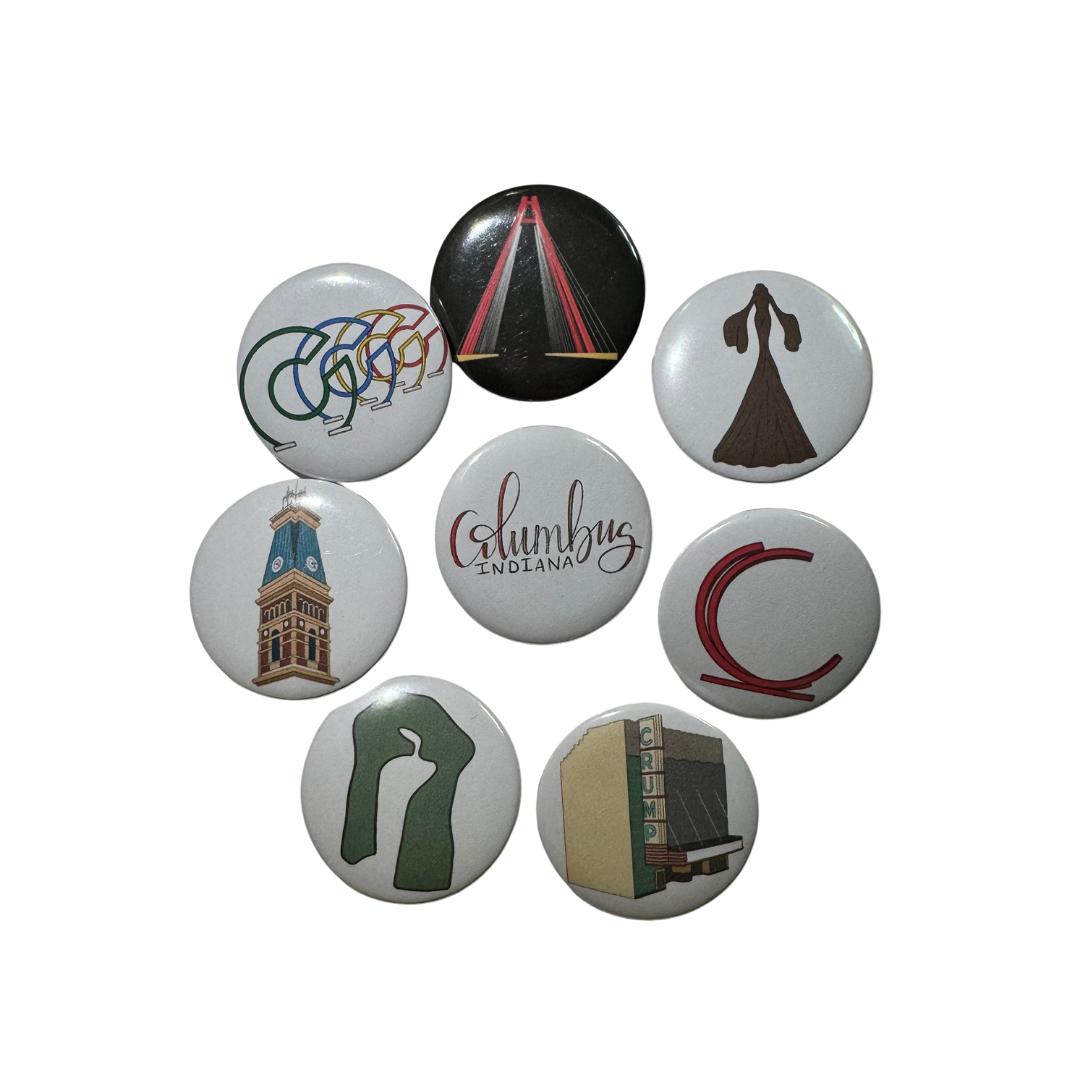 Columbus, Indiana Monuments Buttons image 0