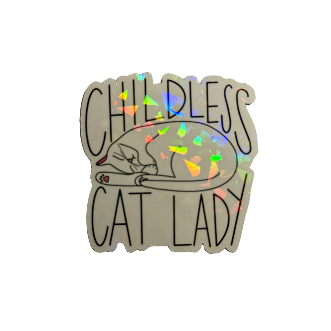 Childless Cat Lady Sticker image 4