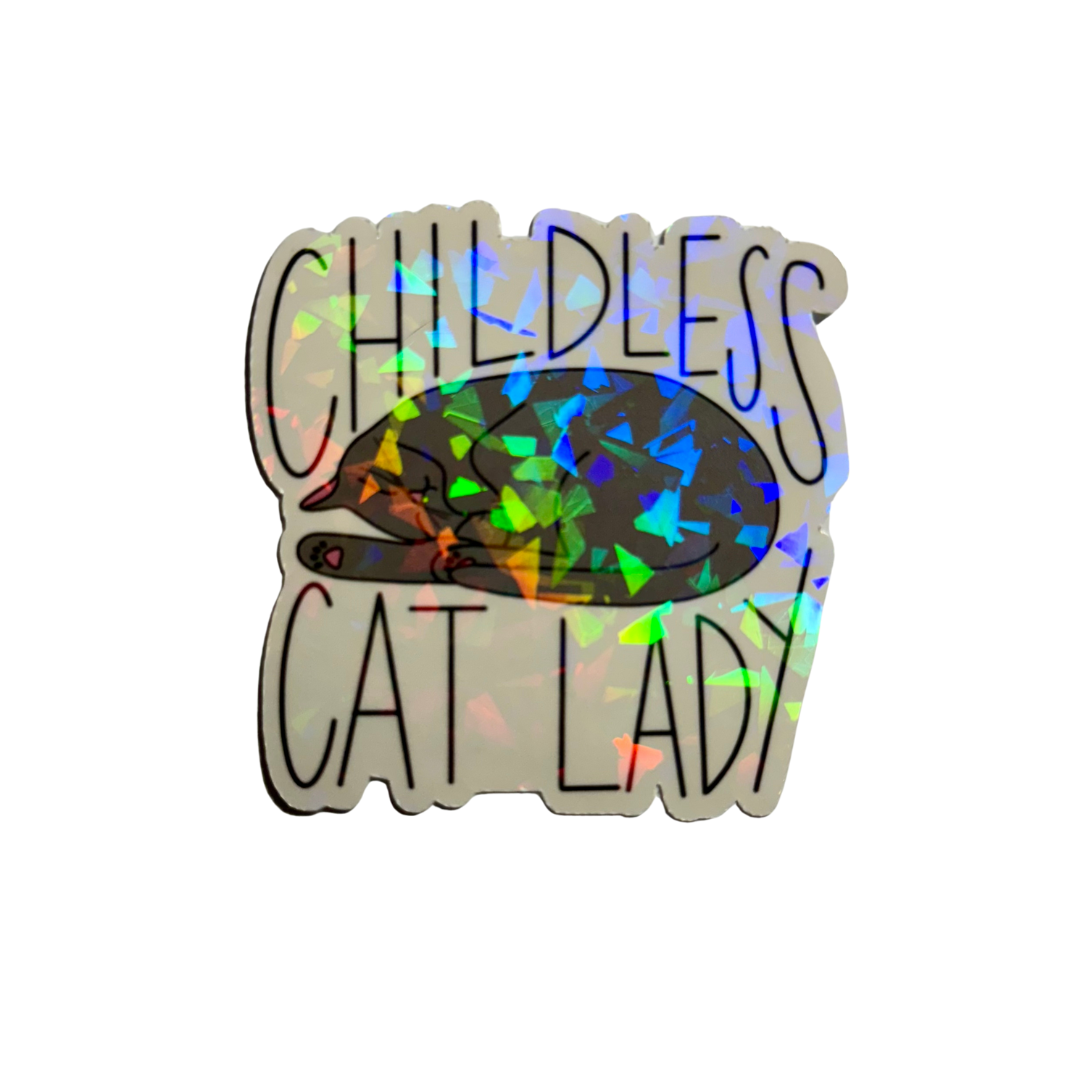 Childless Cat Lady Sticker image 3