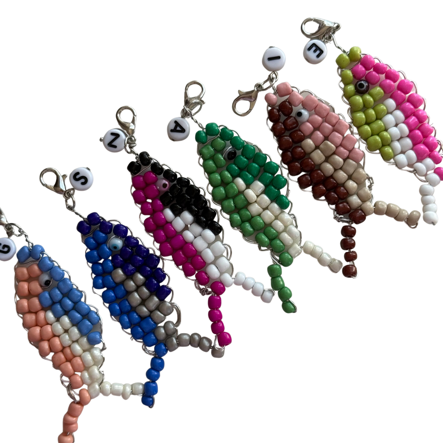 CUSTOM Beaded Fish Keychain