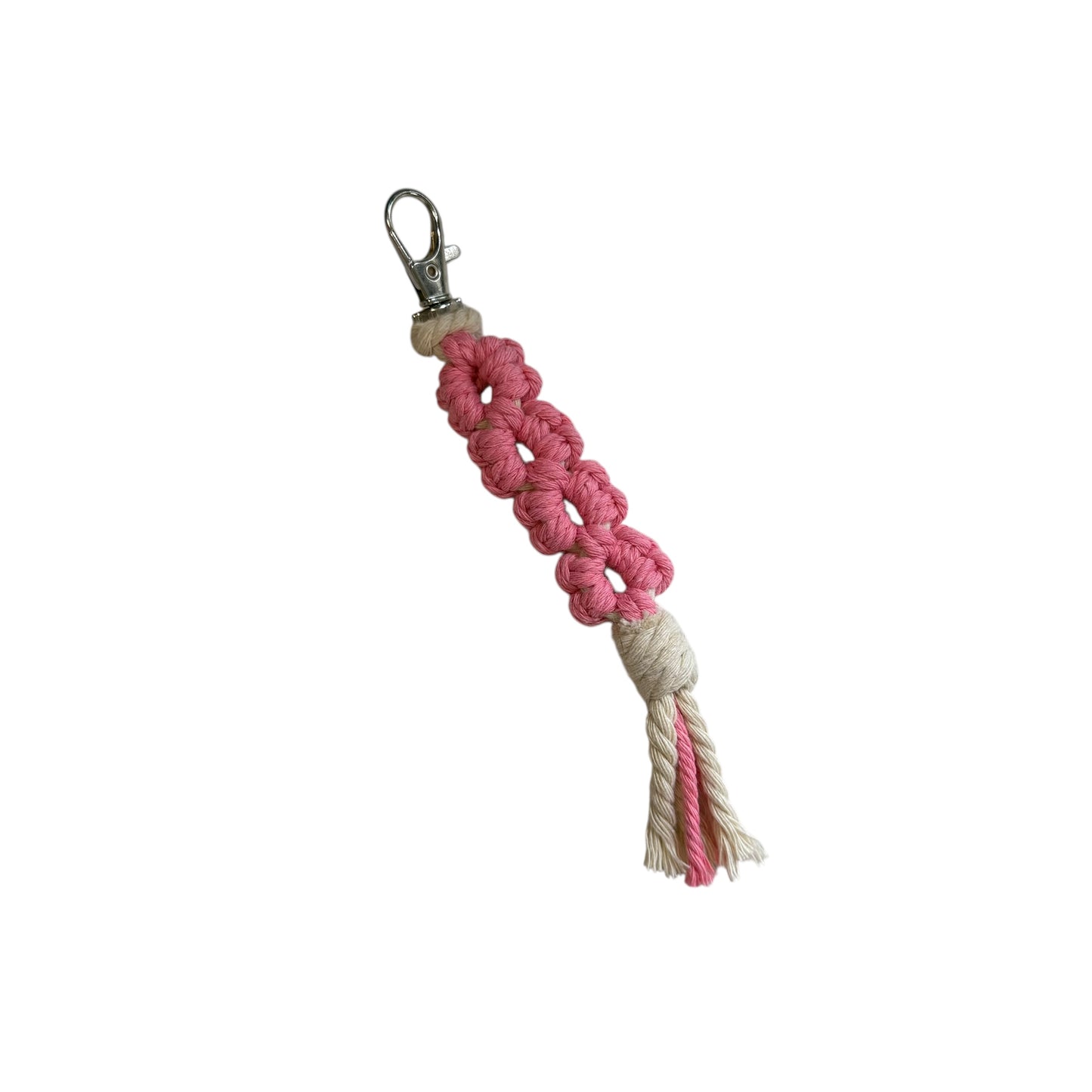 Macrame Flower Keychain