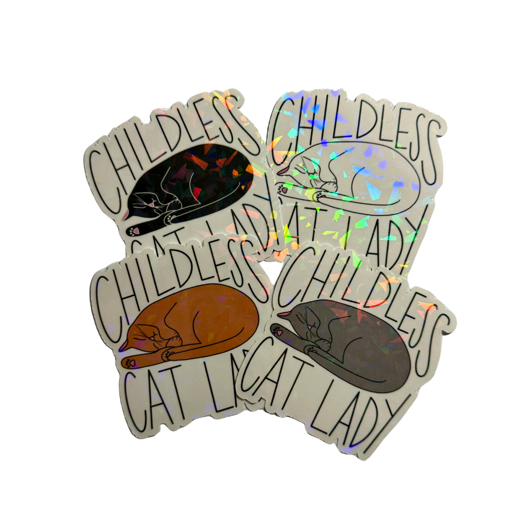 Childless Cat Lady Sticker image 0