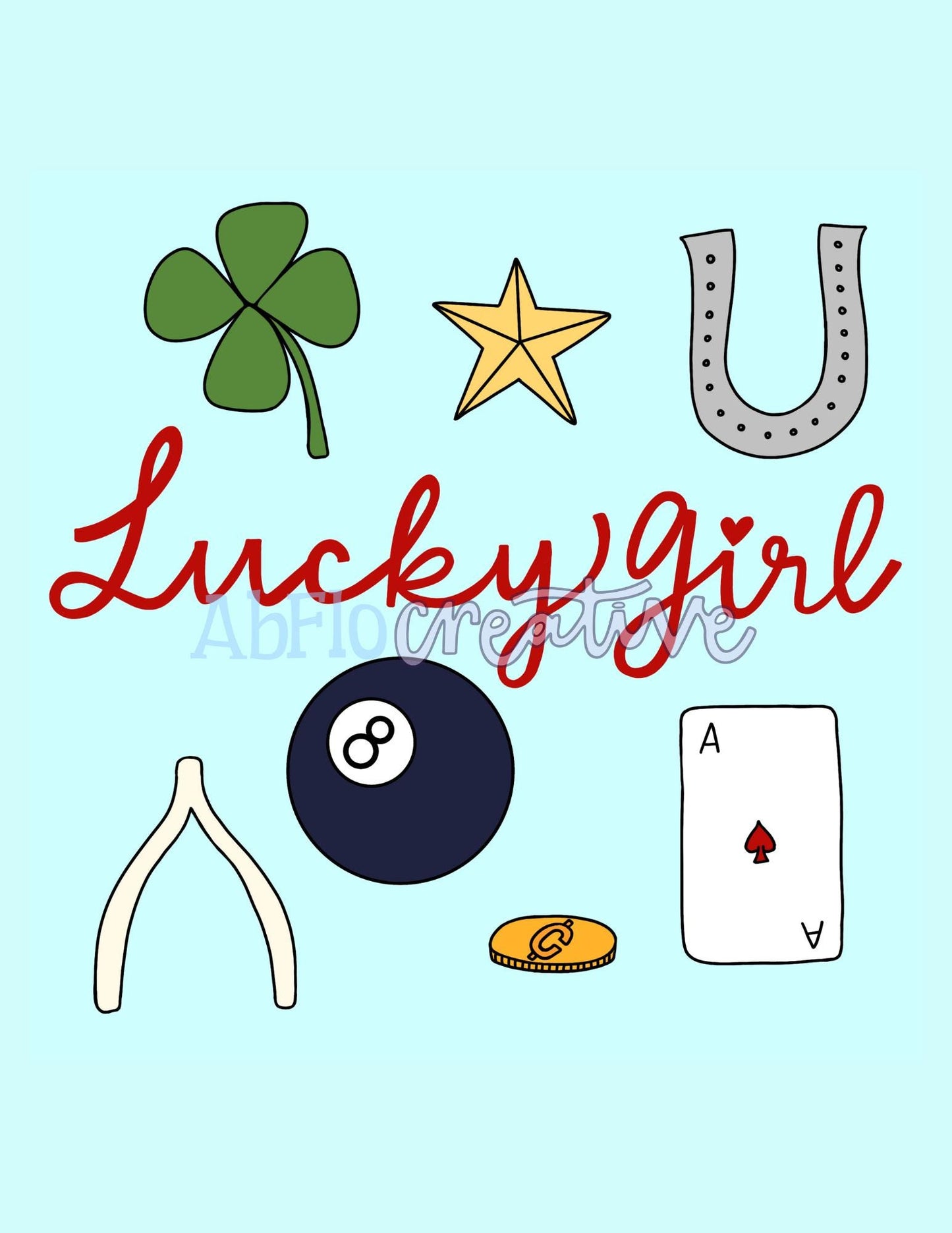 Just a Girl / Lucky Girl / DIGITAL PRINT