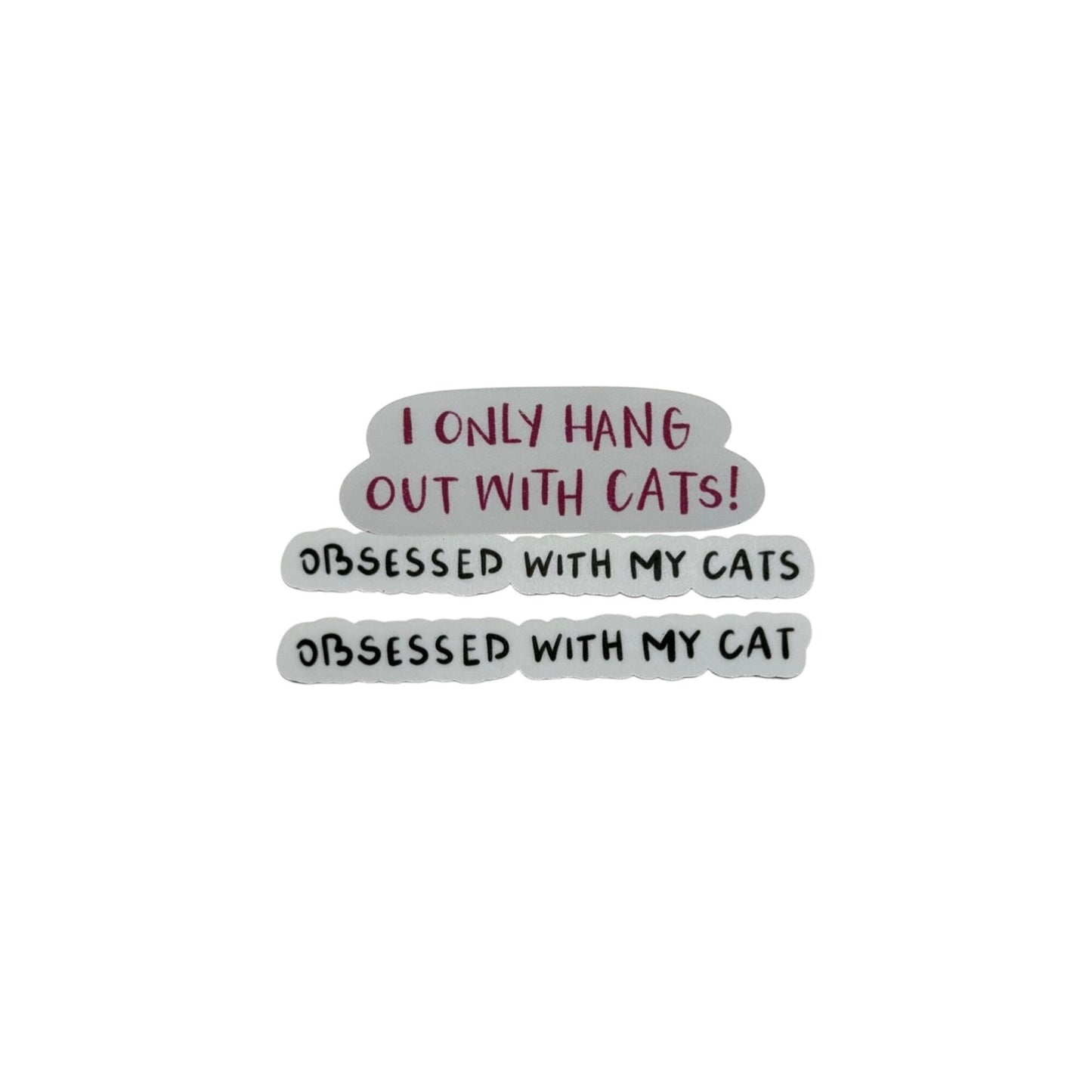 Cat Parent / Obsessed with my cat / Stickers