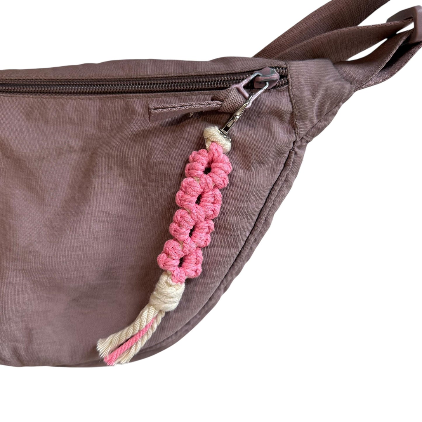 Macrame Flower Keychain