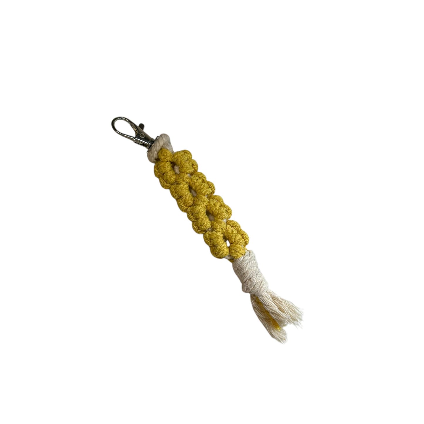 Macrame Flower Keychain