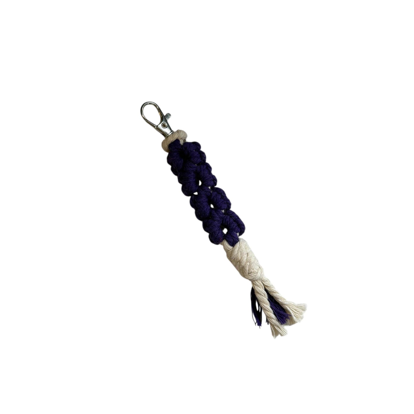 Macrame Flower Keychain