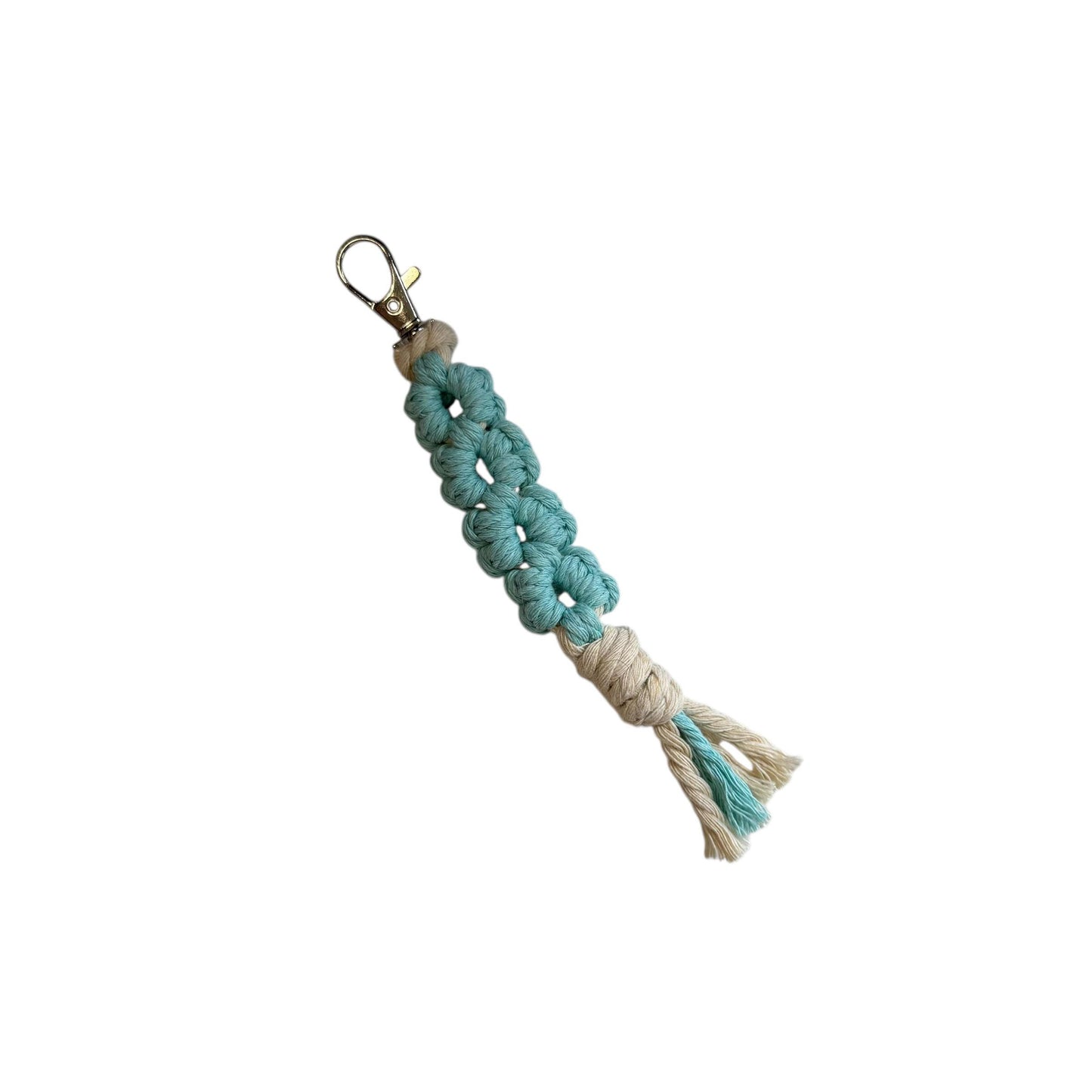 Macrame Flower Keychain