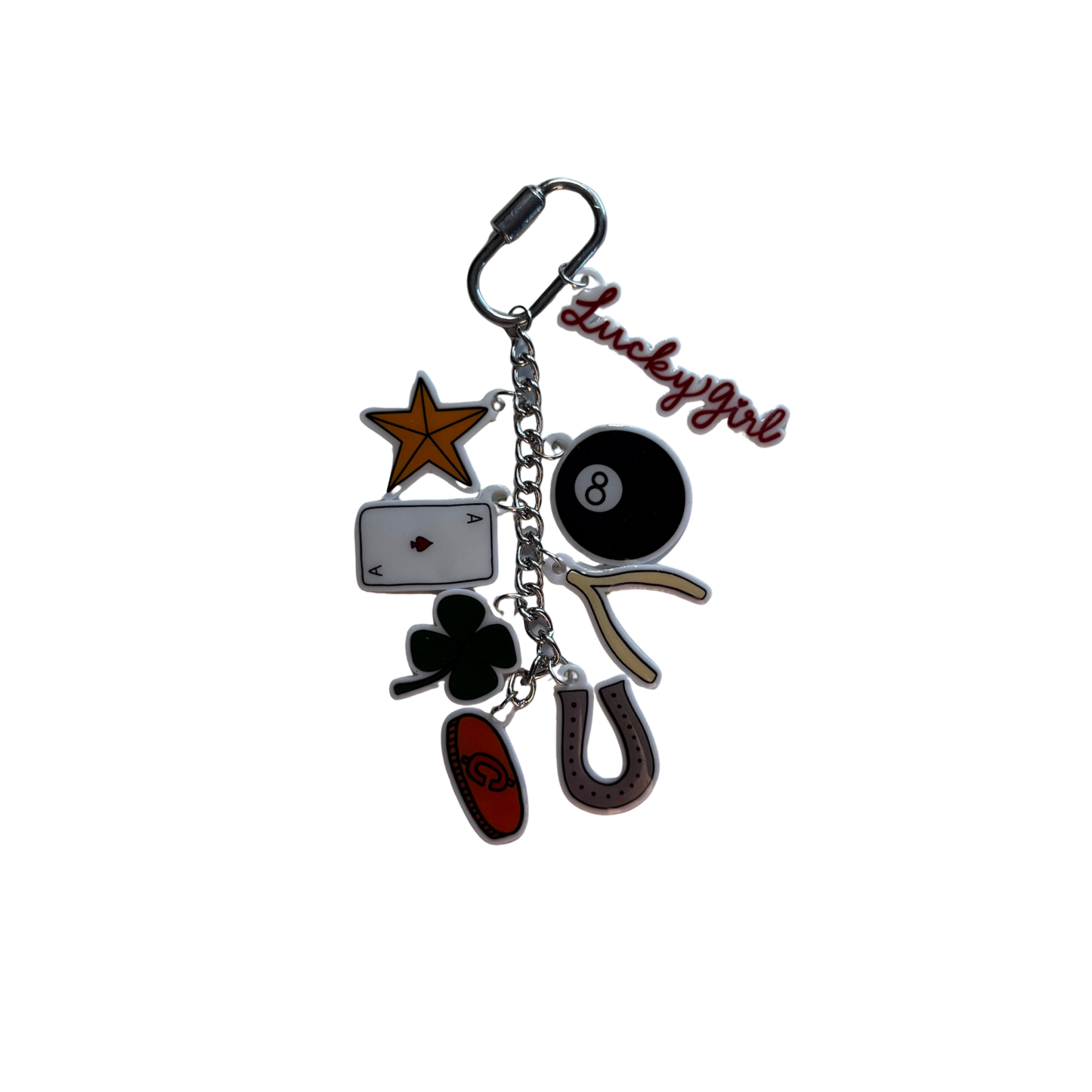 Lucky Girl Charm Keychain