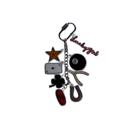 Lucky Girl Charm Keychain