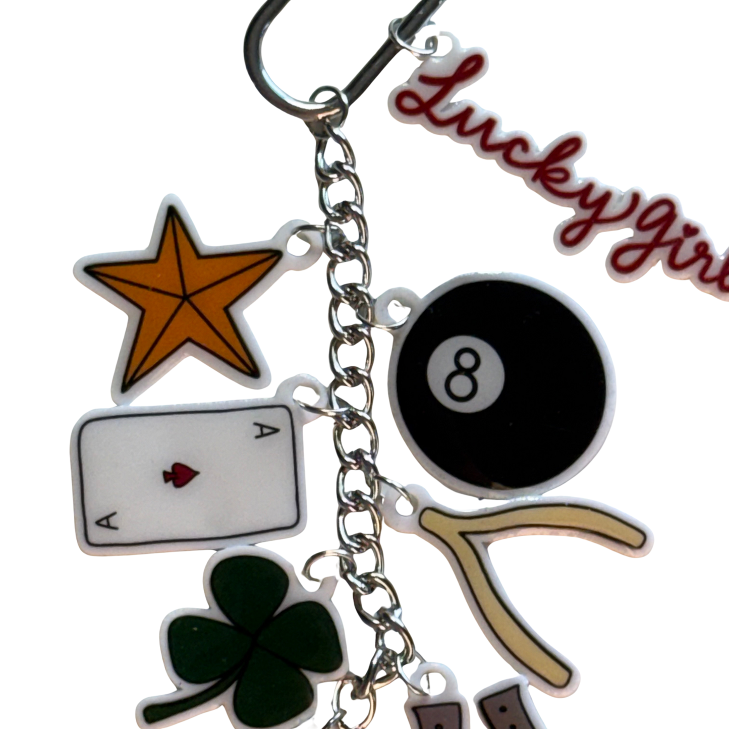 Lucky Girl Charm Keychain