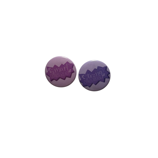 Bookish / Smart and Strong Girls Read / Buttons