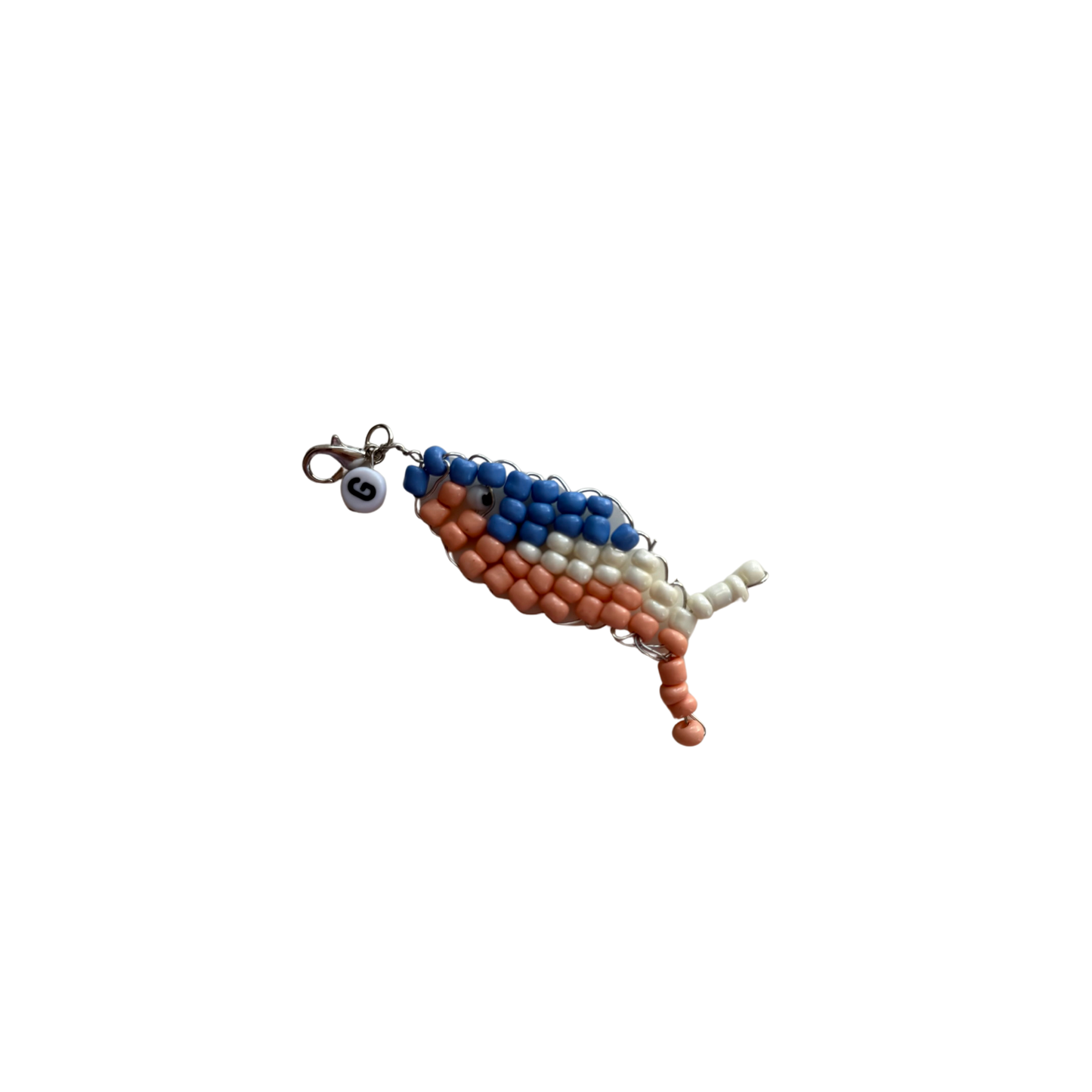 CUSTOM Beaded Fish Keychain