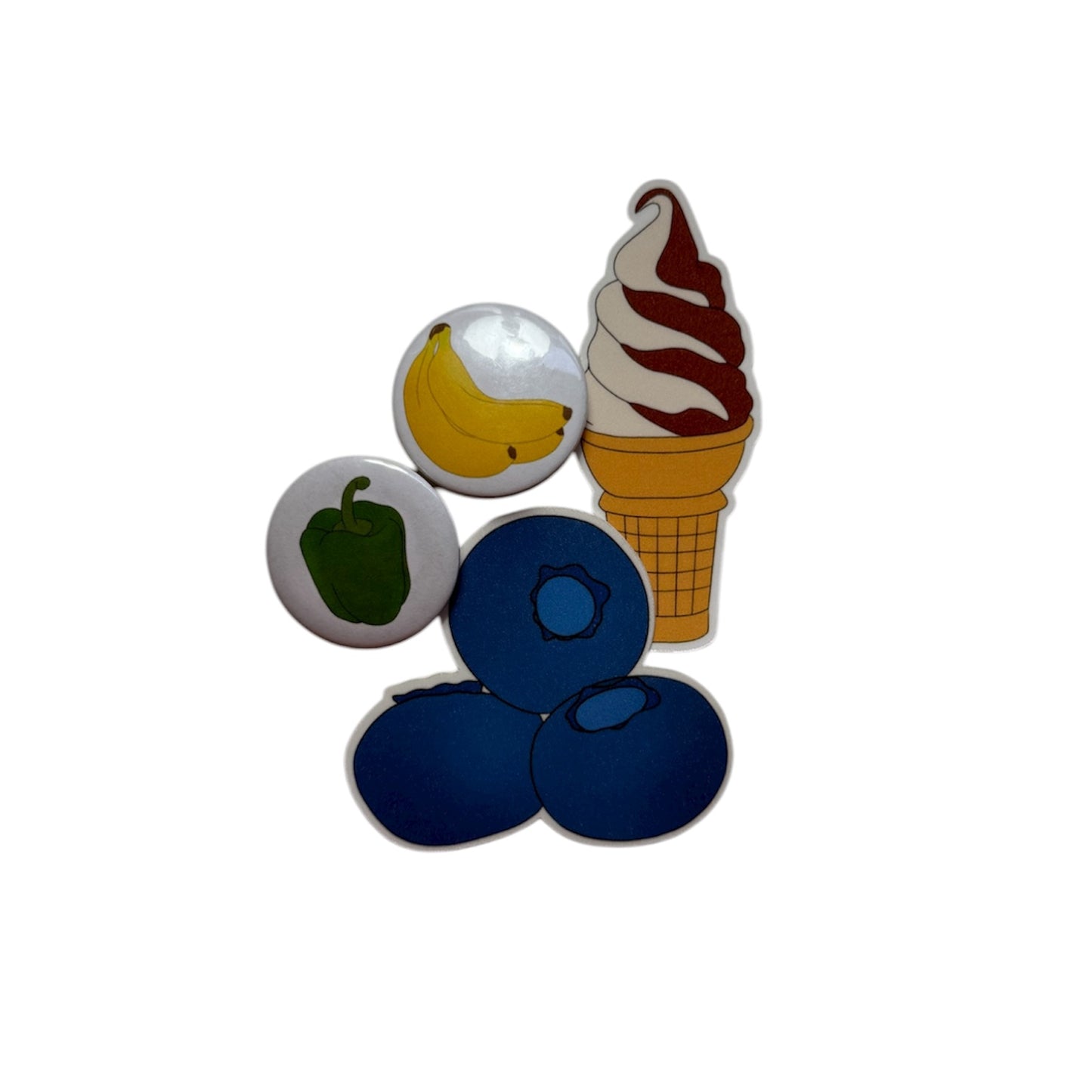 Mystery Packs - SURPRISE 2 Stickers + 2 Buttons