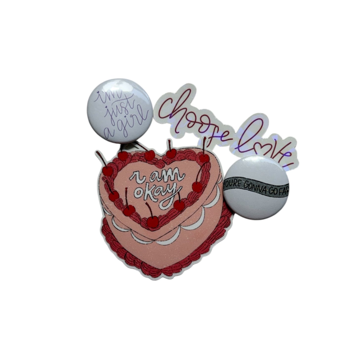 Mystery Packs - SURPRISE 2 Stickers + 2 Buttons