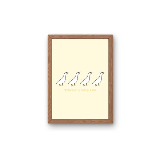 Silly Animal Doodles / Ducks in a Row / DIGITAL PRINT