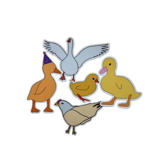 Duck, Goose, and Chicken / Stickers