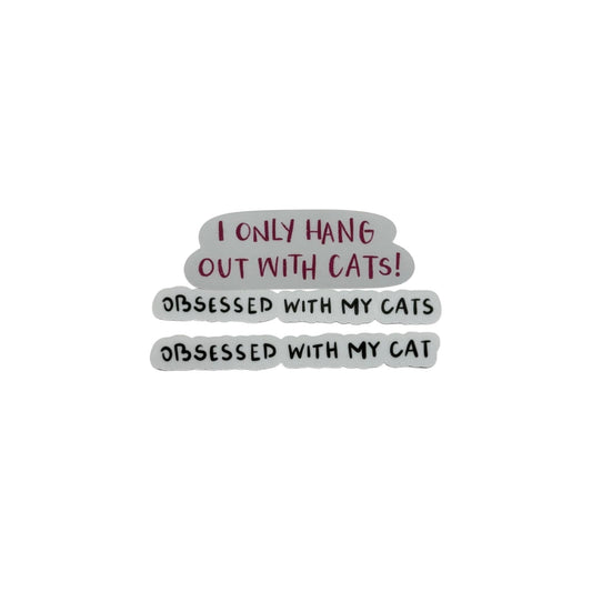 Cat Parent / Obsessed with my cat / Stickers