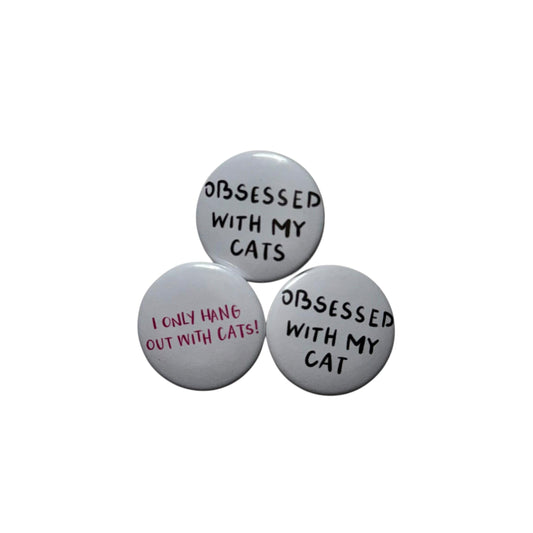 Cat Parent / Obsessed with my cat / Buttons