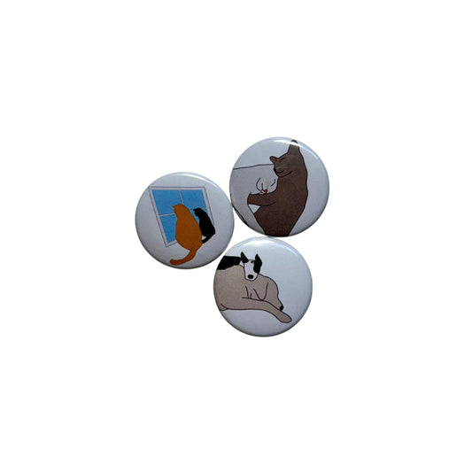 Cats and Dogs in Love / Buttons