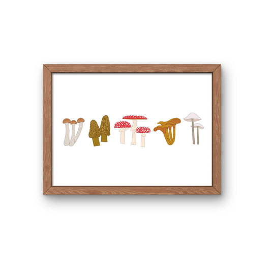 Wild Mushrooms / DIGITAL PRINT