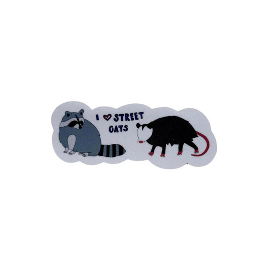 Wildlife Critters / I love street cats / Hand Drawn Stickers